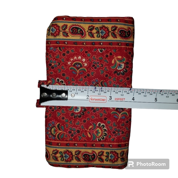 Retired! Vintage Vera Bradley Collette Red Duffle Bag and Matching Wallet - Picture 15 of 16